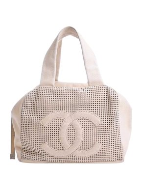 Chanel Perforated Caviar Bowler Bag