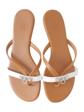 Hermes Corfou Leather Sandals