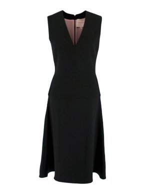 Roksanda Black Sleeveless Silk Dress