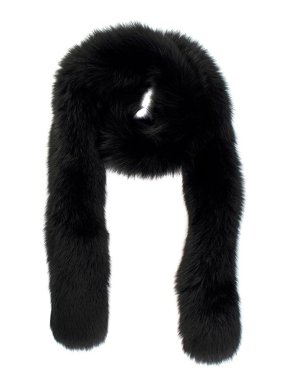 Black Mink Fur Scarf