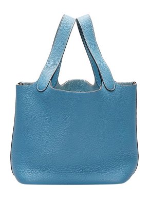 Hermes Blue Clemence Picotin 26