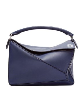 Loewe Large Navy Puzzle Bag