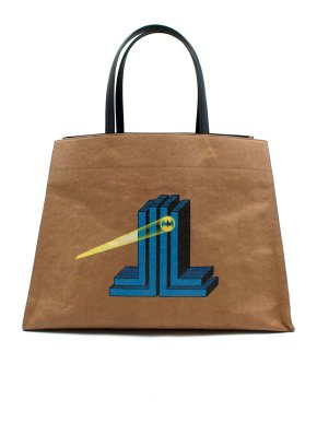 Lanvin x DC Comics The Batman logo-print tote bag