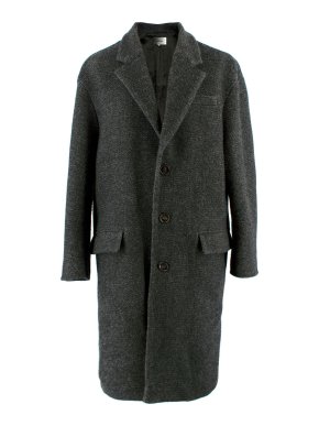 Isabel Marant Grey Wool Blend Single Breasted Coat