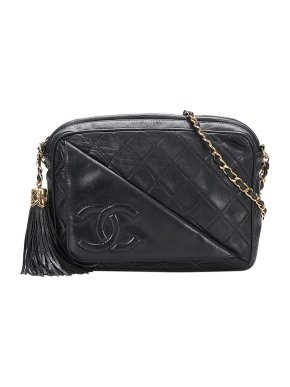 Chanel CC Quilted Tassel Camera Bag