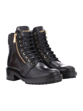 Balmain Army Ranger 40 Black Lace-up Boots