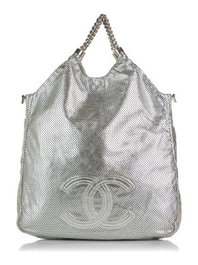 Chanel Metallic Rodeo Drive Perforated Tote