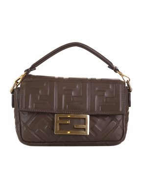 Fendi Embossed FF Mini Baguette