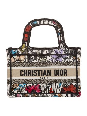 Dior Embroidered Mini Book Tote
