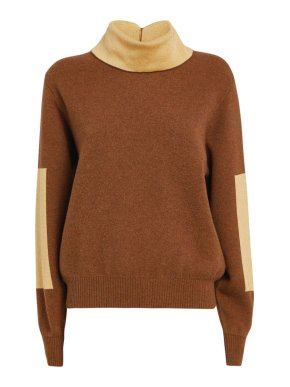Victoria Beckham Wool Bi-Colour Jumper