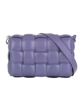 Bottega Veneta Lilac Padded Cassette Shoulder Bag