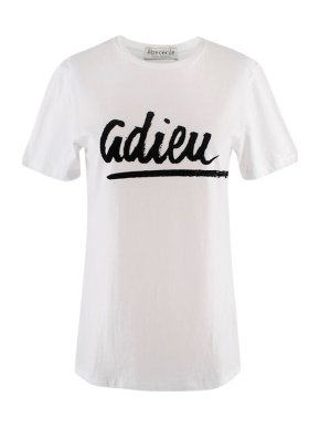 Etre Cecile Adieu White Printed T-Shirt