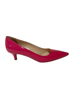 Prada Pink Patent Kitten Heel Pumps