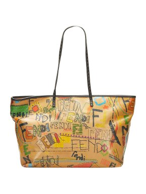 Fendi Printed Zucca Roll Tote