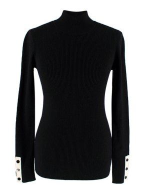 Frame ribbed knit turtle neck jumper