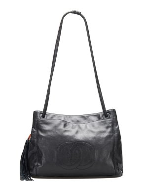 Chanel Vintage CC Tassel Shopping Tote