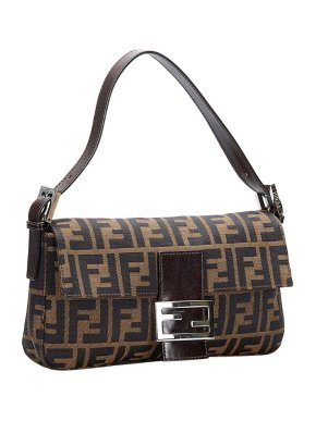 Fendi Vintage FF Zucca Baguette Bag