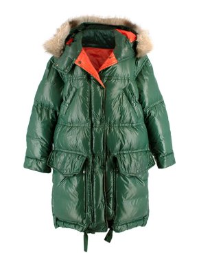 Moncler Escallonia Guibbotto Fox Fur Trim Down Jacket