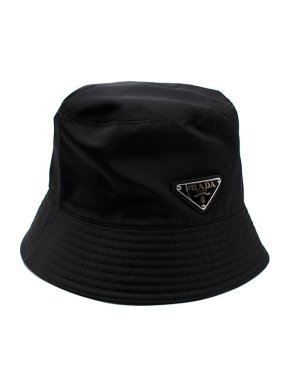 Prada Black Re-Nylon Bucket Hat - Size L