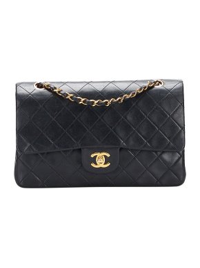 Chanel 1986 Vintage Small Classic Lambskin Double Flap
