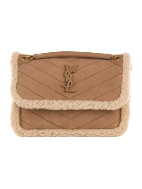 Saint Laurent 2020 Niki Medium Shearling Bag