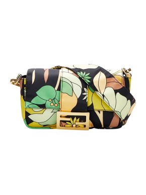 Fendi Floral Print Mamma Baguette Crossbody