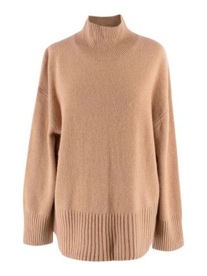 Everlane Beige Turtle Neck Jumper