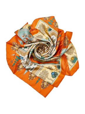 Hermes Paridaiza By Eugene Brunelle Silk Scarf