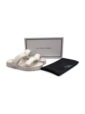 Gia Borghini White X Pernille Teisbaek - Velcro Sandals