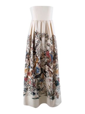 Dior Ivory Jardin d'Hiver Strapless Gown