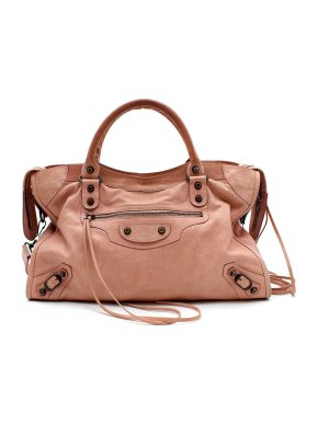 Balenciaga Pink Leather City Bag