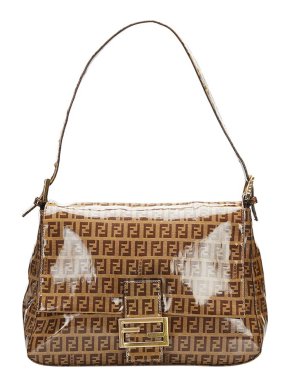 Fendi Vinyl Canvas Zucchino Mamma Baguette