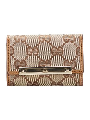 Gucci GG Canvas Key Holder Wallet