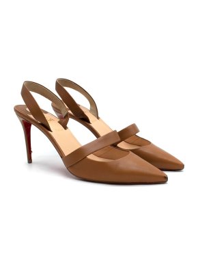 Christian Louboutin Tan Sling Backs