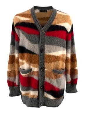 Undercover Multicolour Stripe Mohair Cardigan