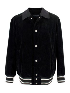Comme des Garcons Black Corduroy Bomber Jacket
