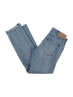 Celine Distressed Straight Leg Jeans