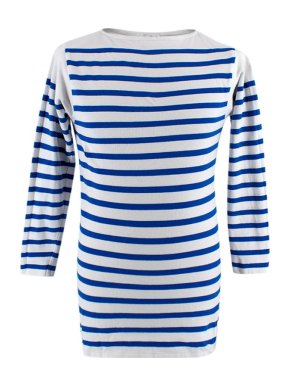 Jean Paul Gaultier Blue & White Striped Marinière Top