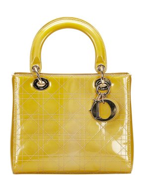Patent Cannage Lady Dior Top Handle Bag