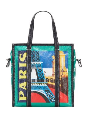 Balenciaga Agneau Paris Print S Bazar Shopper
