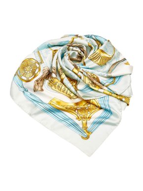 Hermes Etriers Silk Scarf 90
