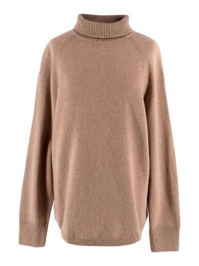 Arket Tan PoloNeck Jumper
