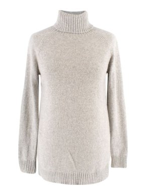 Grey Polo Neck Jumper
