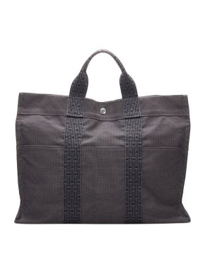 Hermes Herline MM Canvas Tote Bag