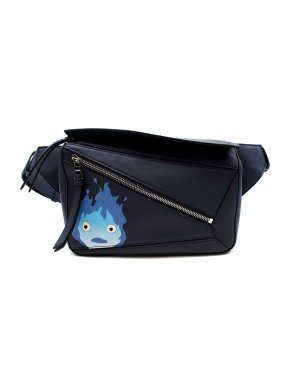 Loewe x Howl's Moving Castle Sold Out Exclusive Puzzle Calcifer Small Leather Belt Bag