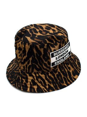 Burberry Leopard Print Bucket Hat
