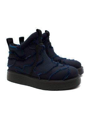 Dior Navy Camo Nomad-D Platform Boots