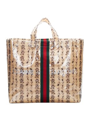 Gucci Comme de Garcons Floral Web Tote Bag