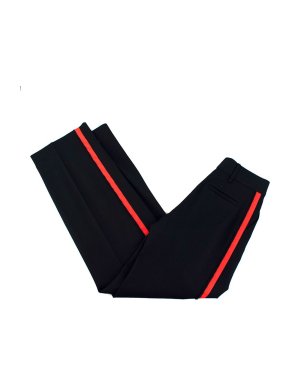 Victoria Beckham Blue Orange Stripe Cigarette Trousers