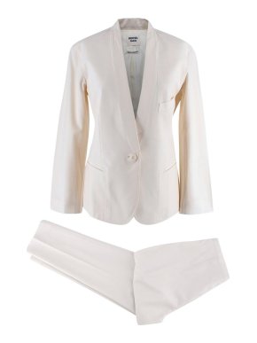 Hermes Cream Blazer and Cigarette Trousers